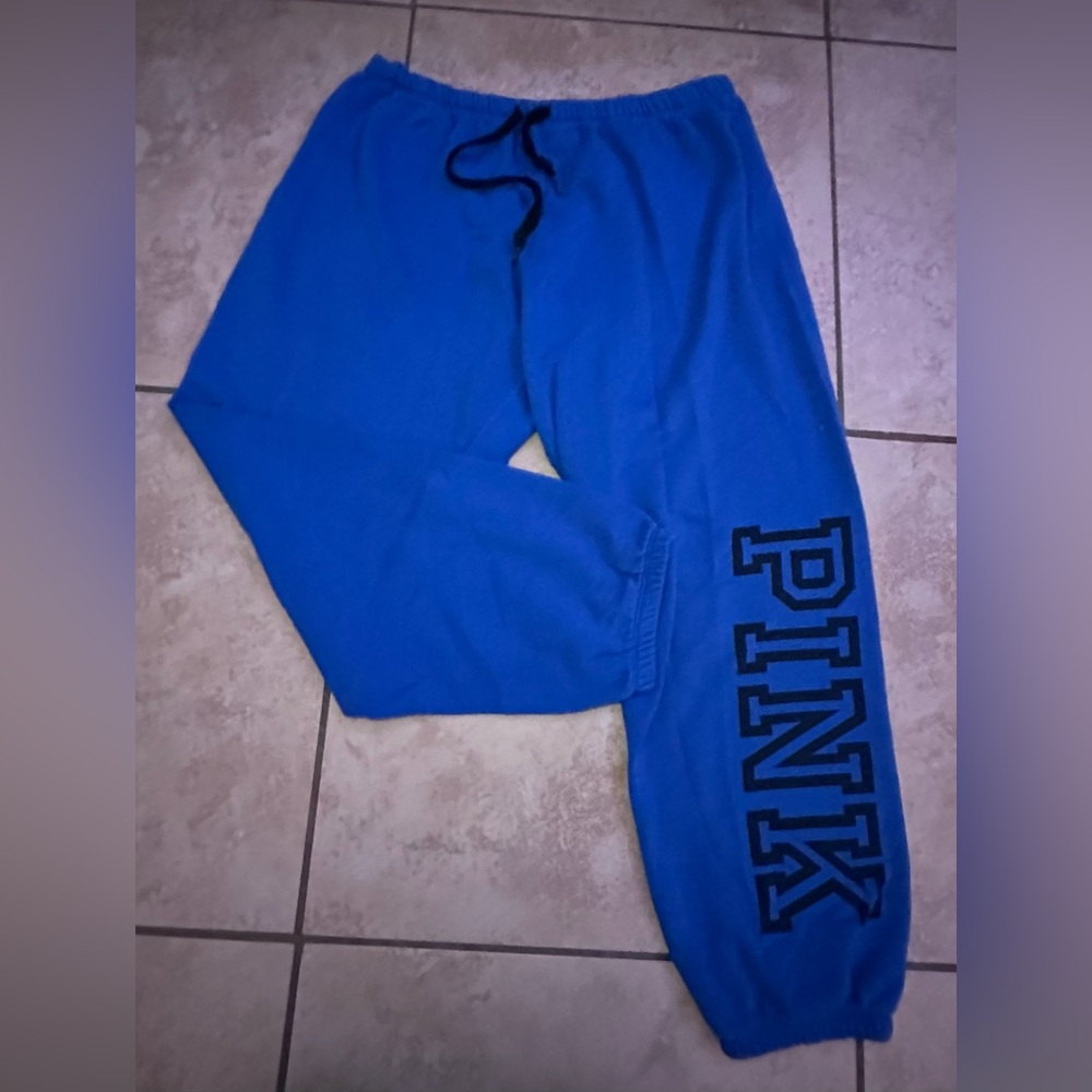 Dark Blue PINK Sweatpants